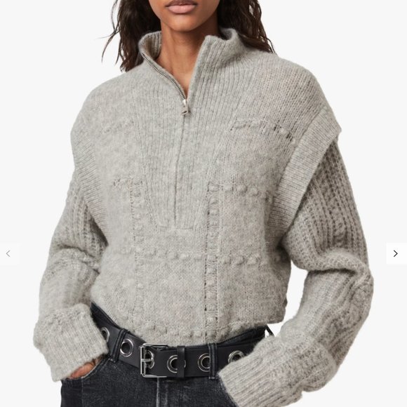 ISO: Allsaints Letta Half Zip Sweater - Picture 1 of 3